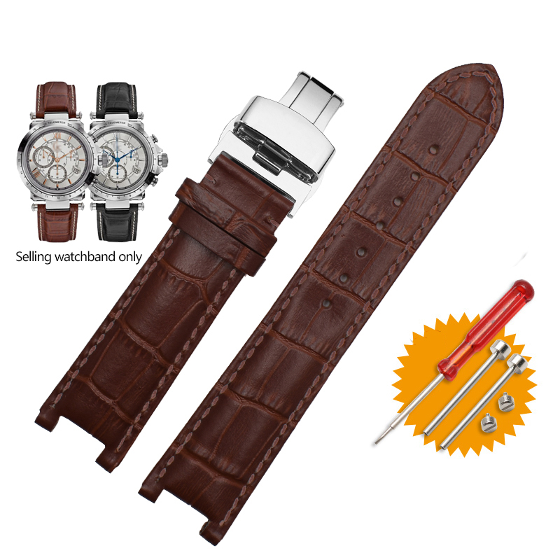 Smartwatch Guess - Bracelet de montre en cuir véritable,