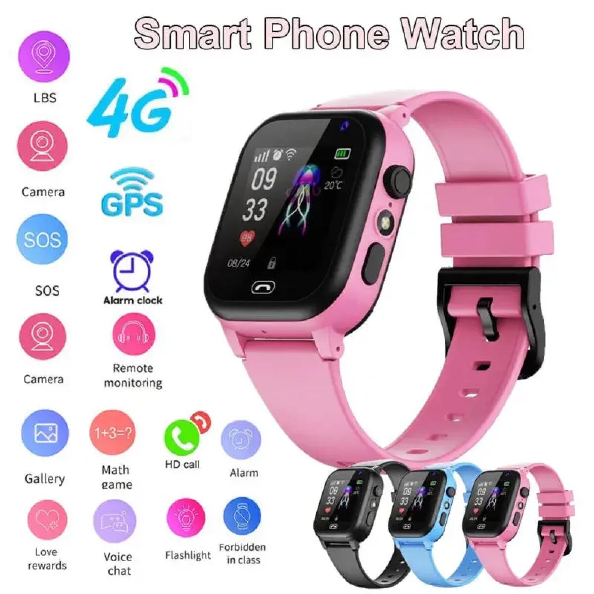 Smartwatch Id - Montre intelligente pour enfants 4G multifonctionnelle