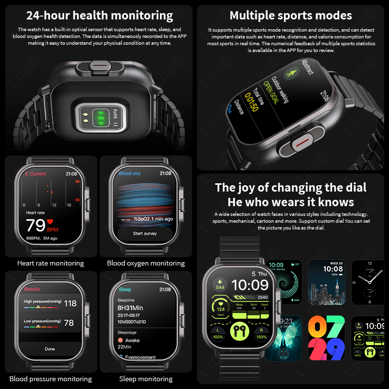 Montre connectée NFC TWS 2 en  - Smartwatch Headset avis et prix