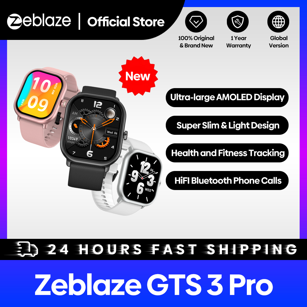 Nouveau Zeblaze GTS 3 Pro appe - Smartwatch X12 avis et prix