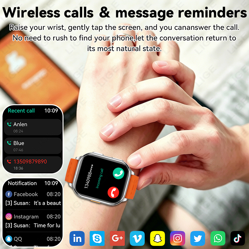 Montre connectée LIGE 2026 ave - Smartwatch X12 avis et prix